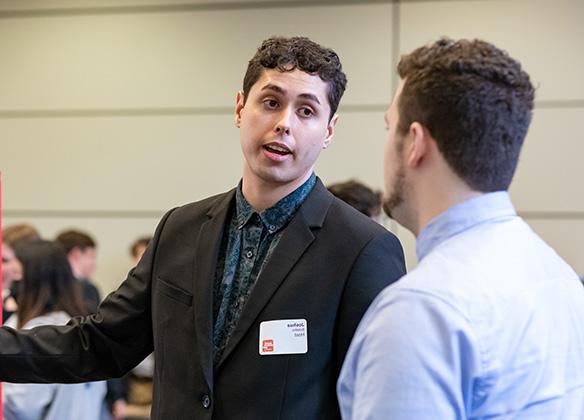 An SPU student presents at the 2023 Social Venture Plan Competition
